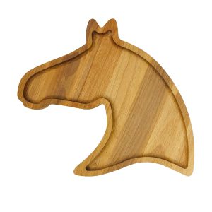 اردو خوری چوب راش مدل اسب کد 129