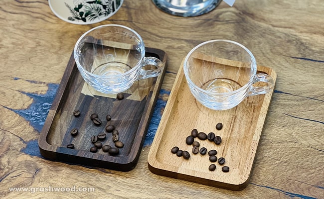 خرید ظروف پذیرایی چوبی